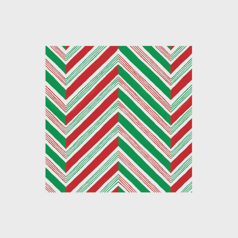 Candy Cane Stripes Cocktail Napkin