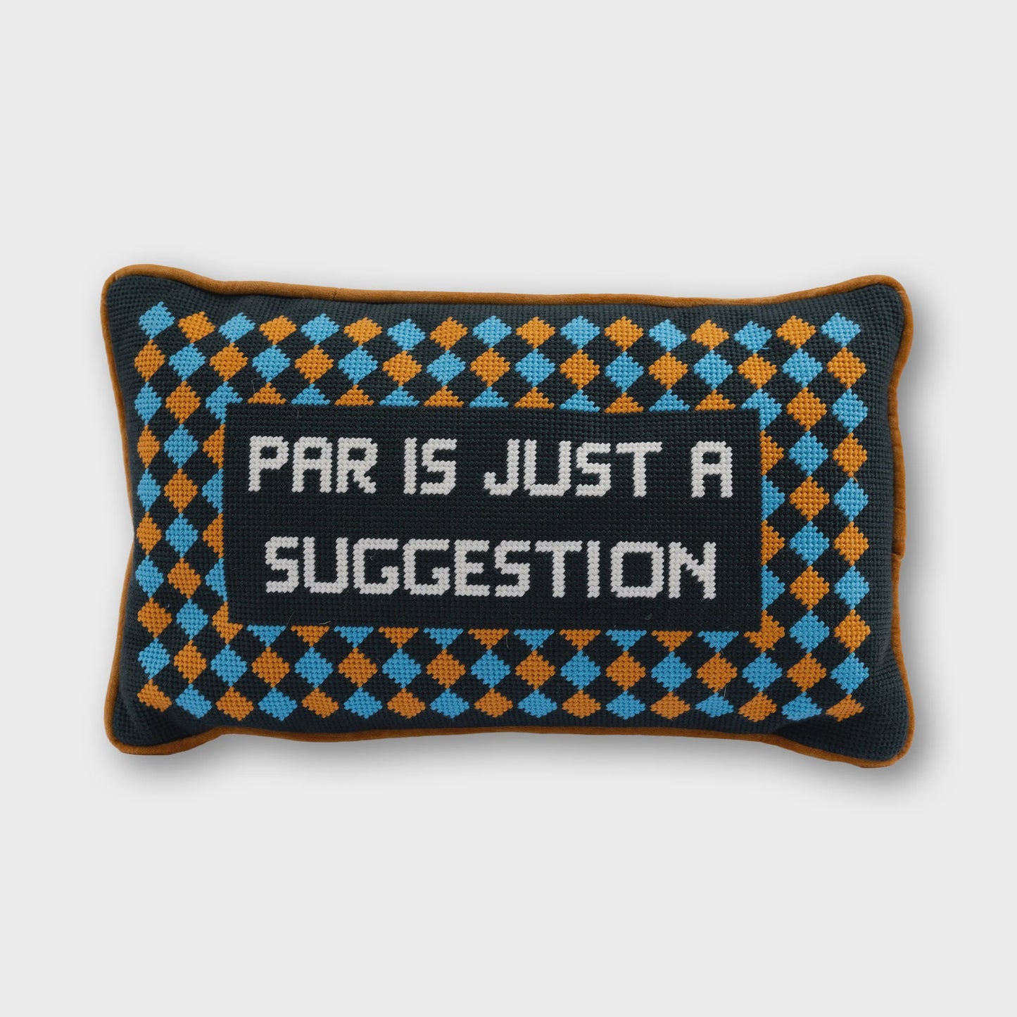 Par Is A Suggestion Needlepoint Pillow