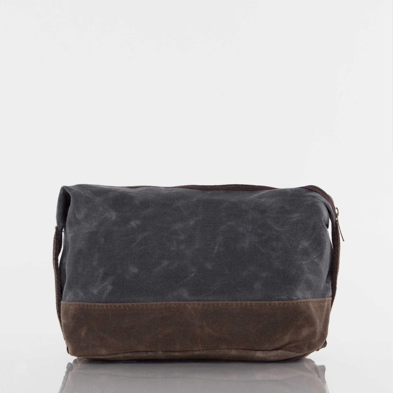 Waxed Canvas Top Zip Dopp Kit