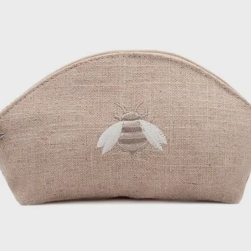 Natural Linen Cosmetic Bag Napoleon Bee - Beige
