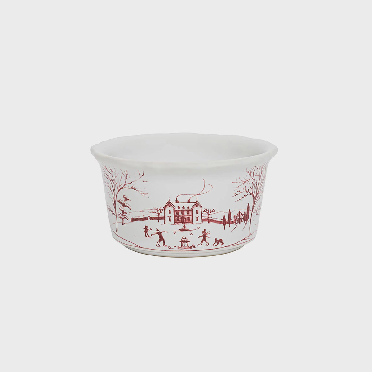 Country Estate Winter Frolic Ruby Ramekin
