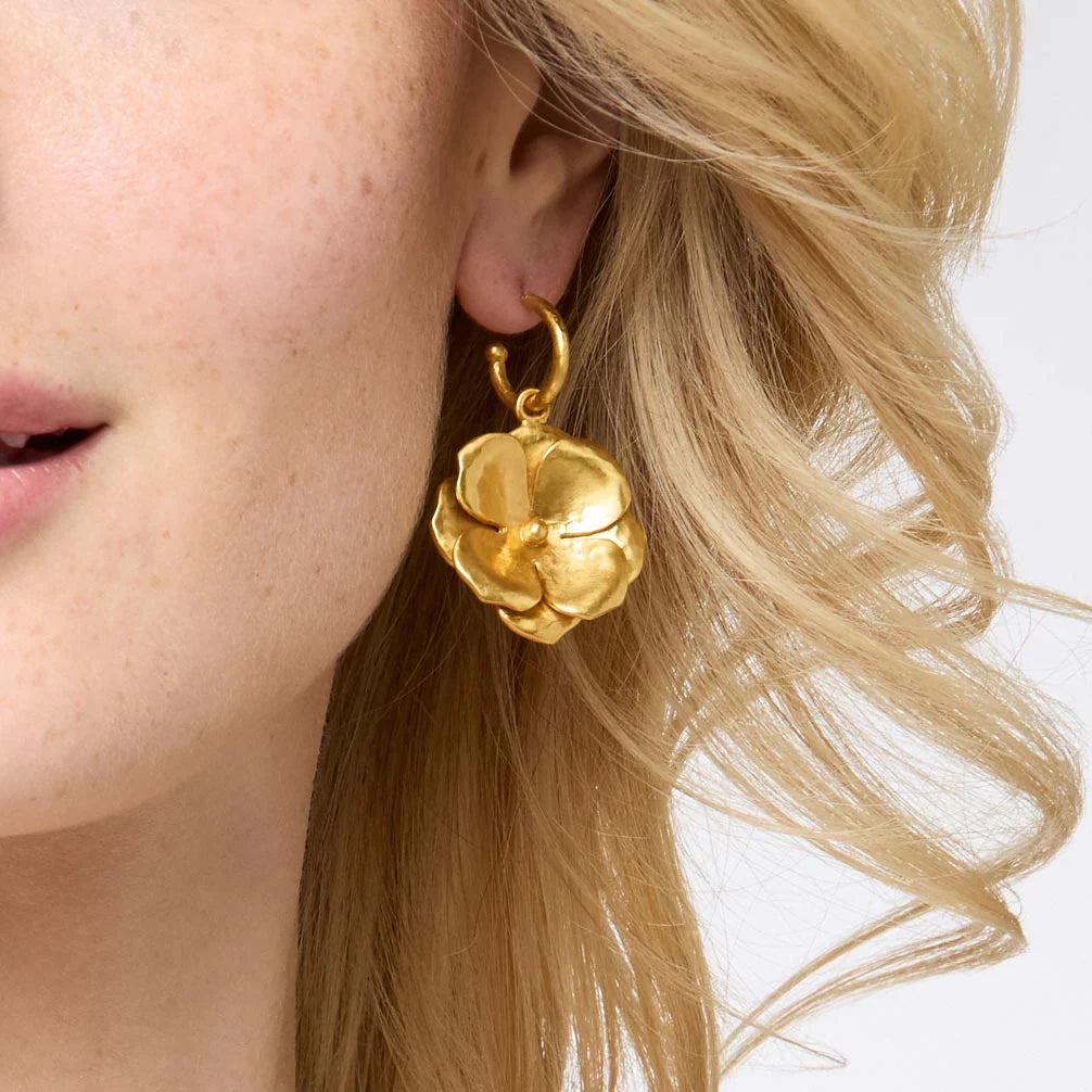 Bloom Hoop & Charm Earrings
