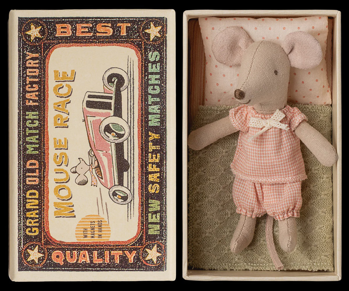 Little Sister Mouse in Matchbox