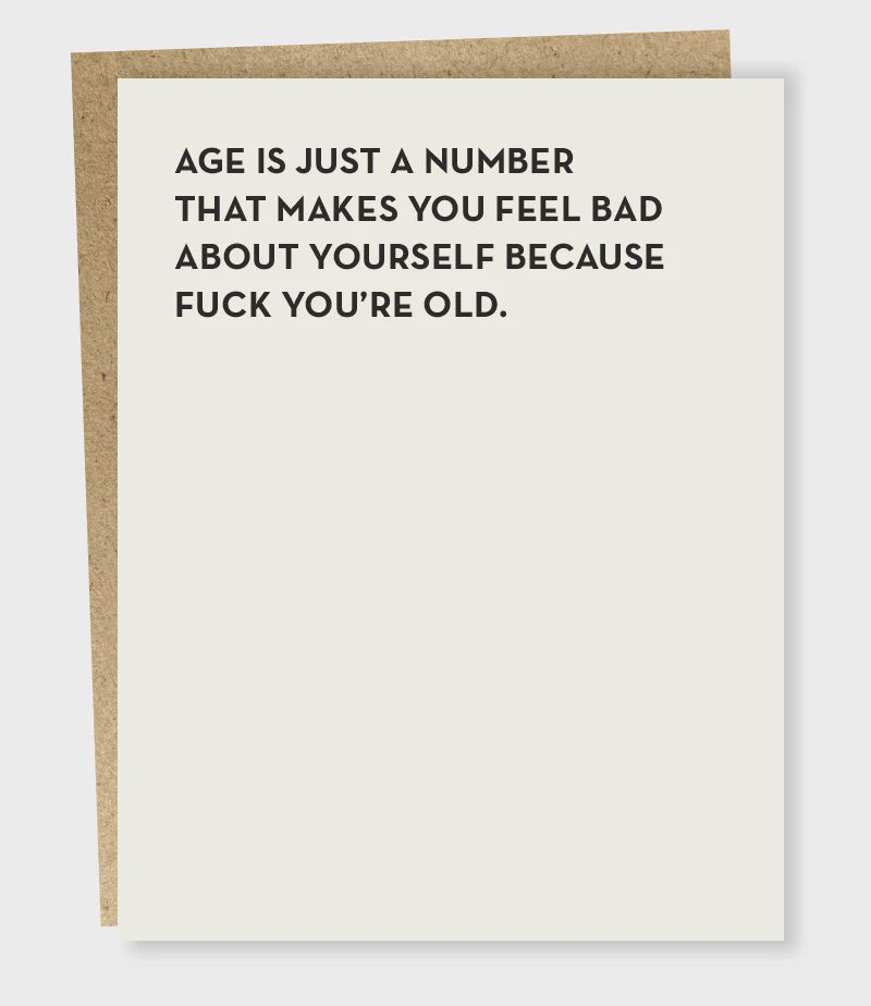 Just A Number Card