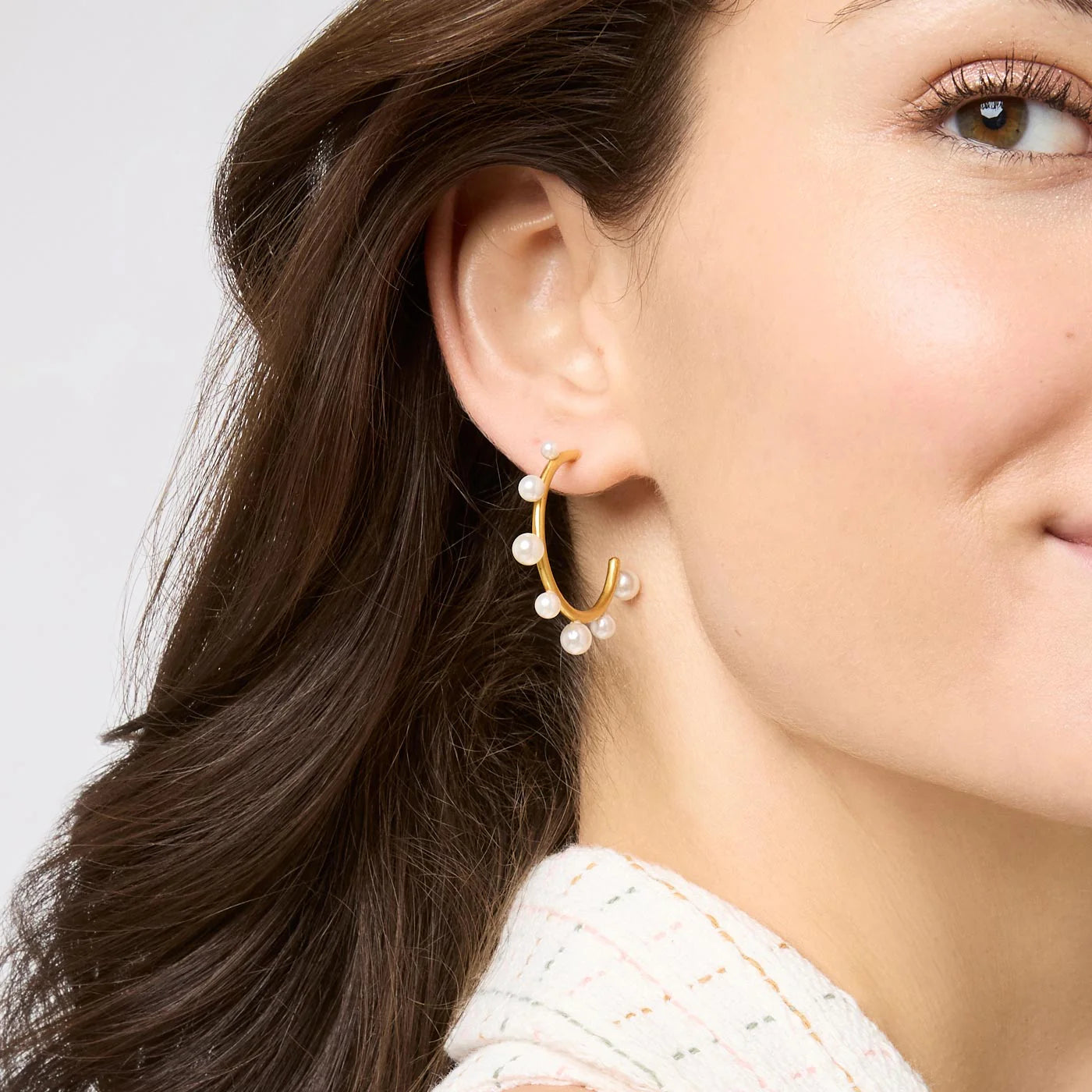 Hydra Stone Hoop Earrings