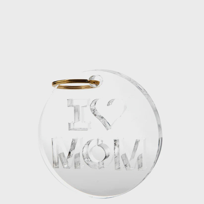 I Heart Mom Acrylic Keychain