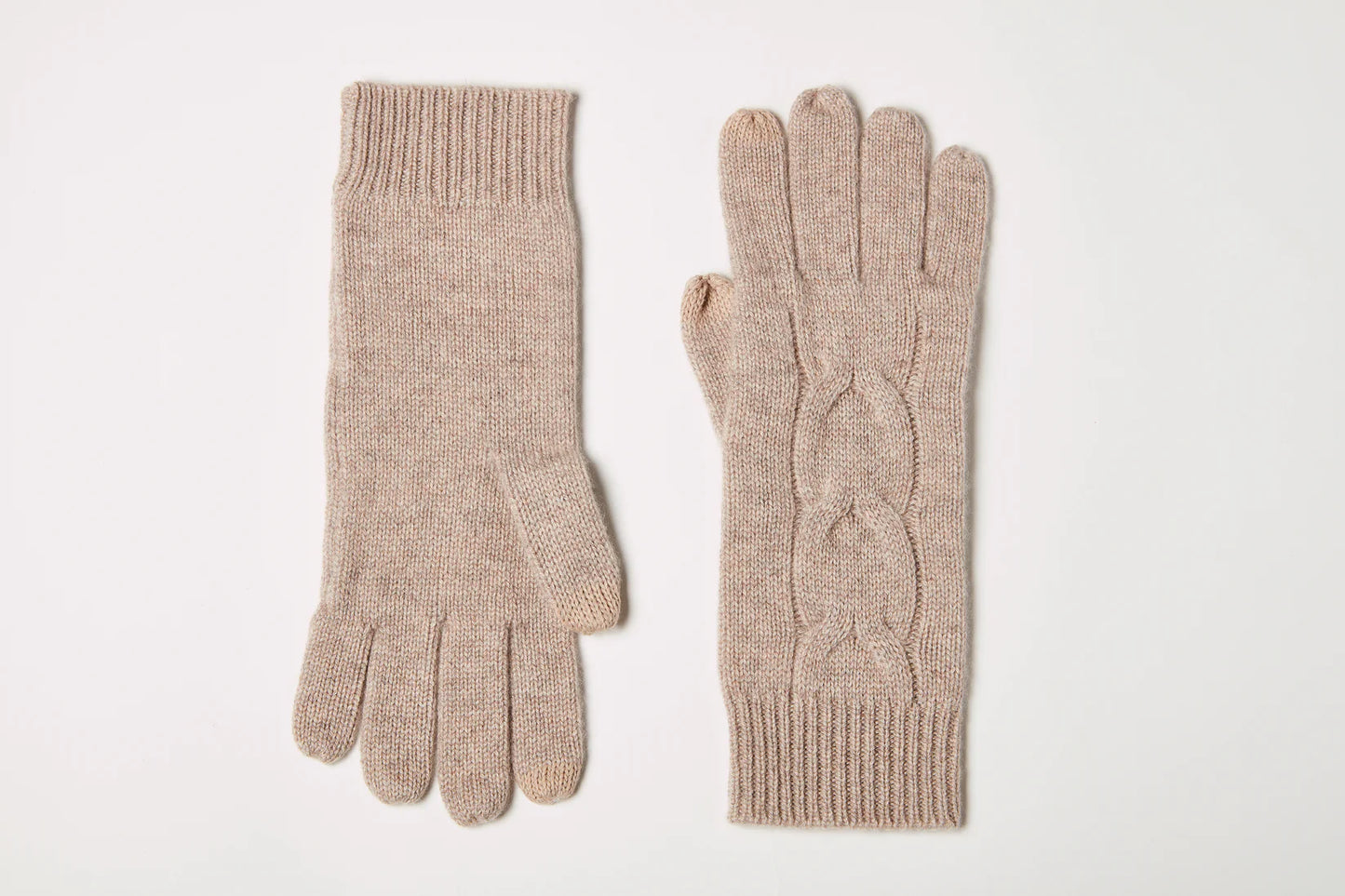 Cashmere Luxe Cable Gloves
