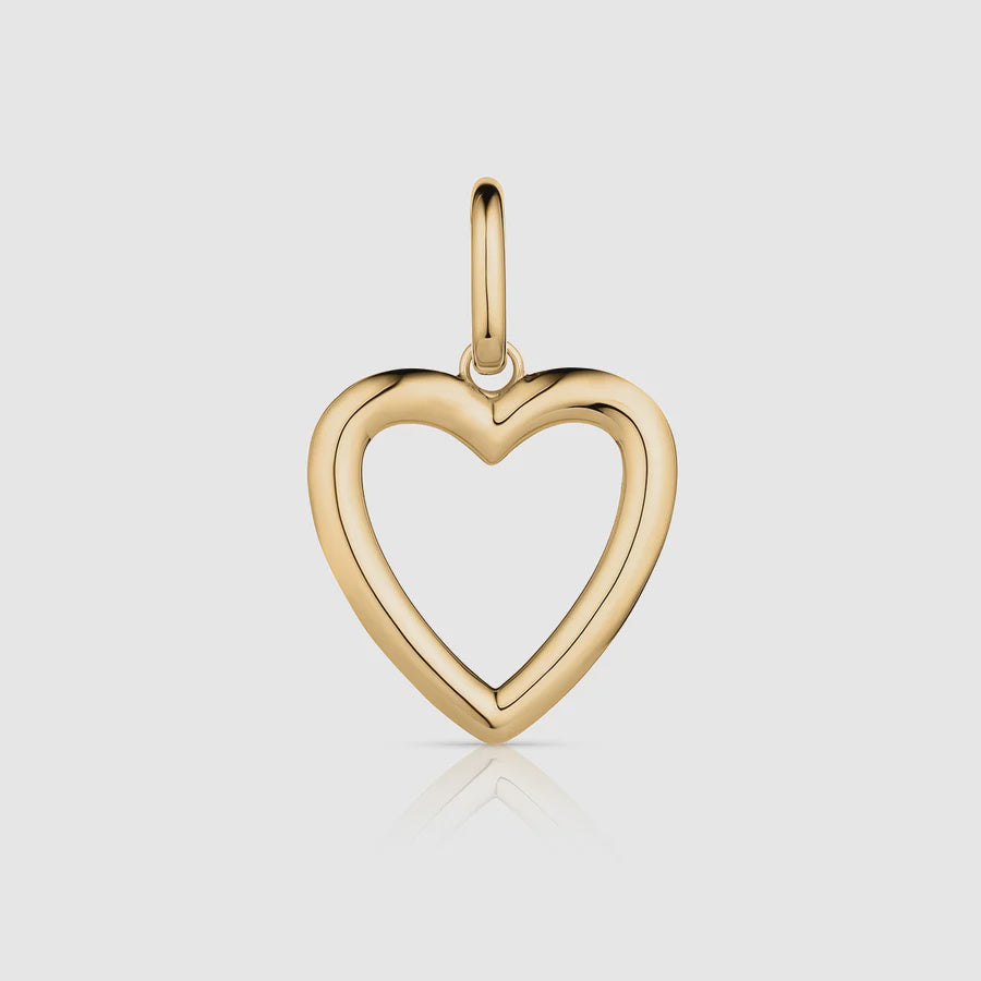 Open Heart Clip Charm