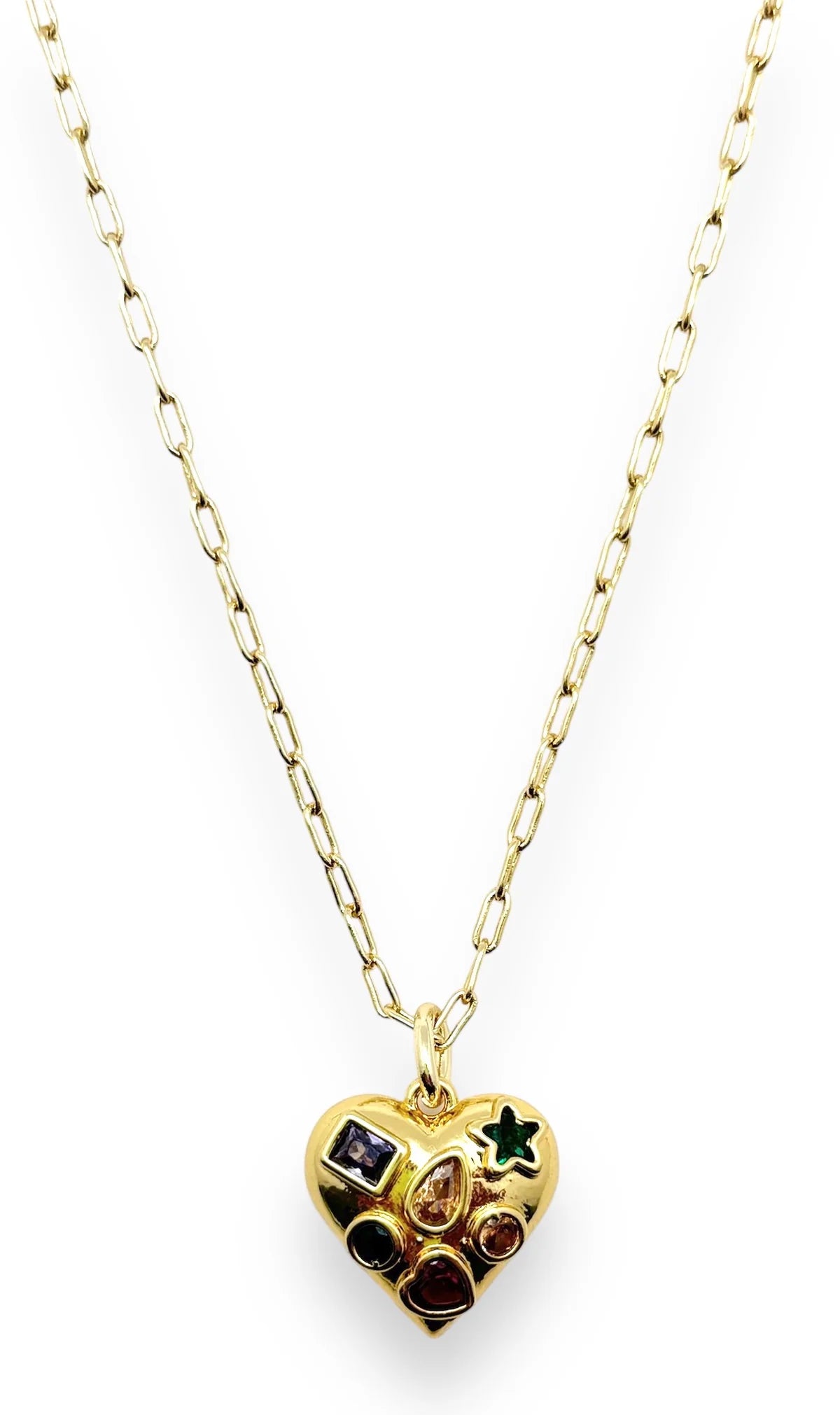 Stone Heart Charm
