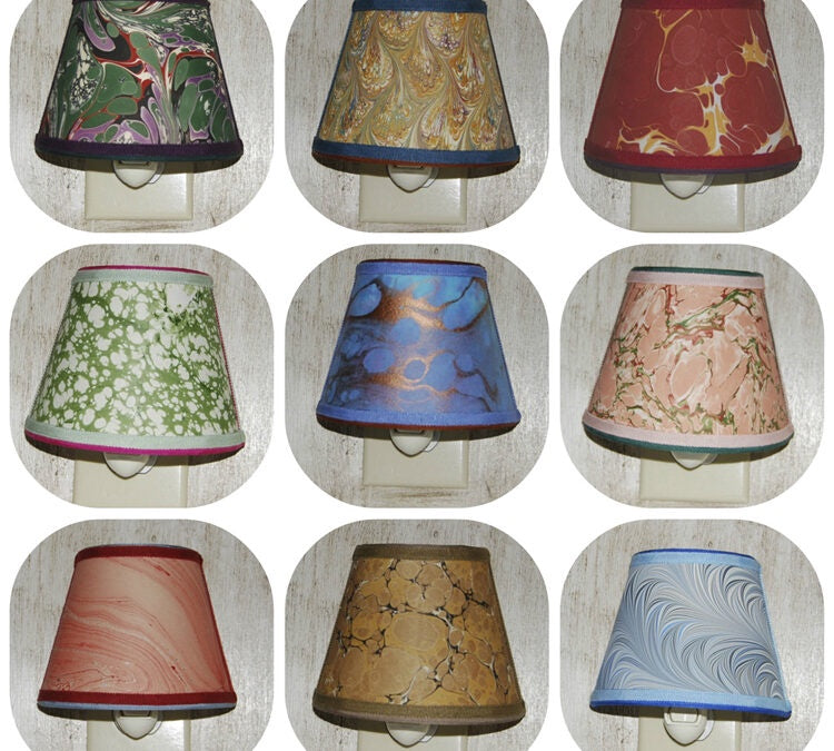 Marble Paper Night Lights - Assorted Colors