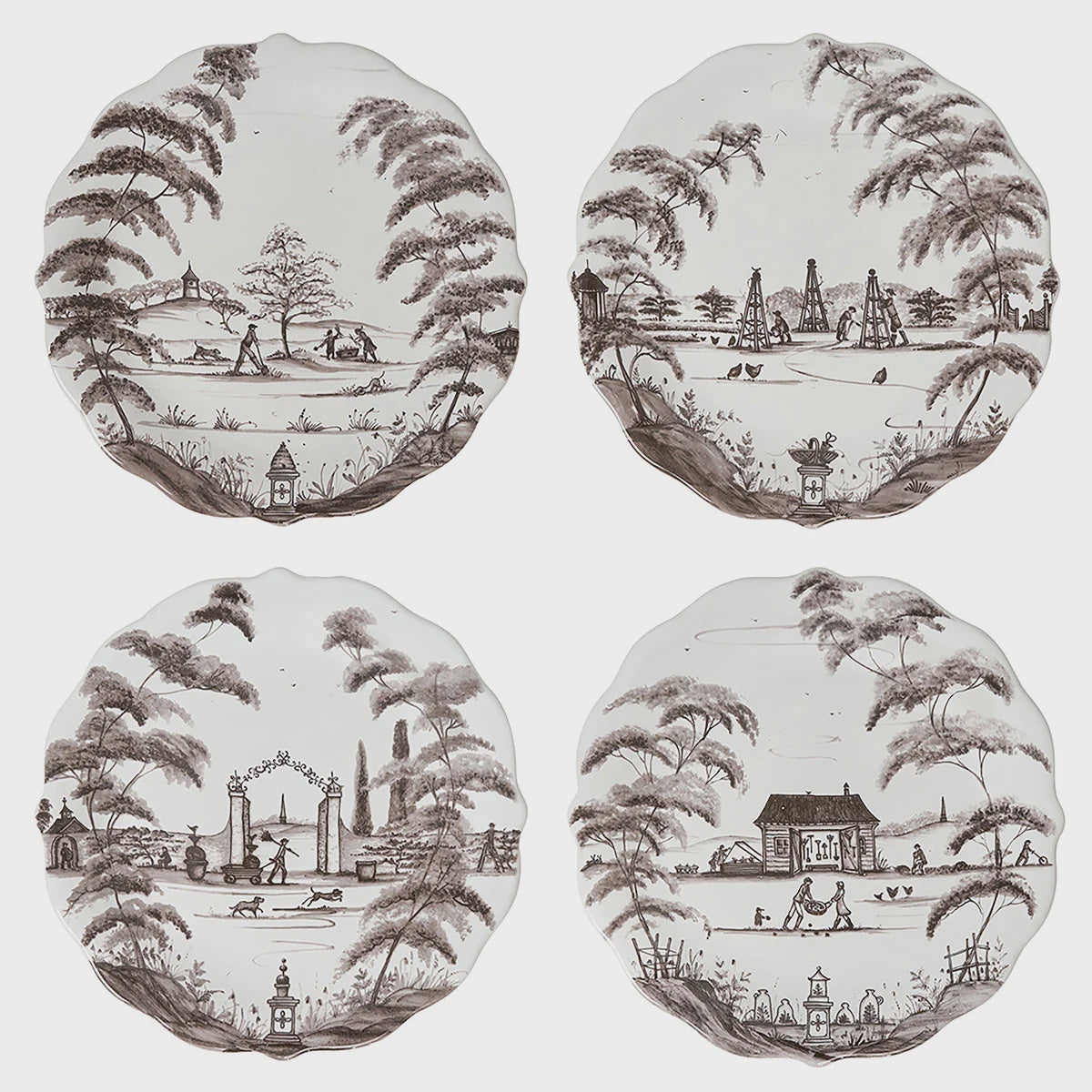 Flint Country Estate Party Plate - Set of 4