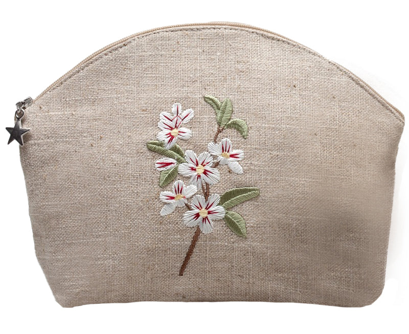 Natural Cosmetic Bag - Apple Blossom