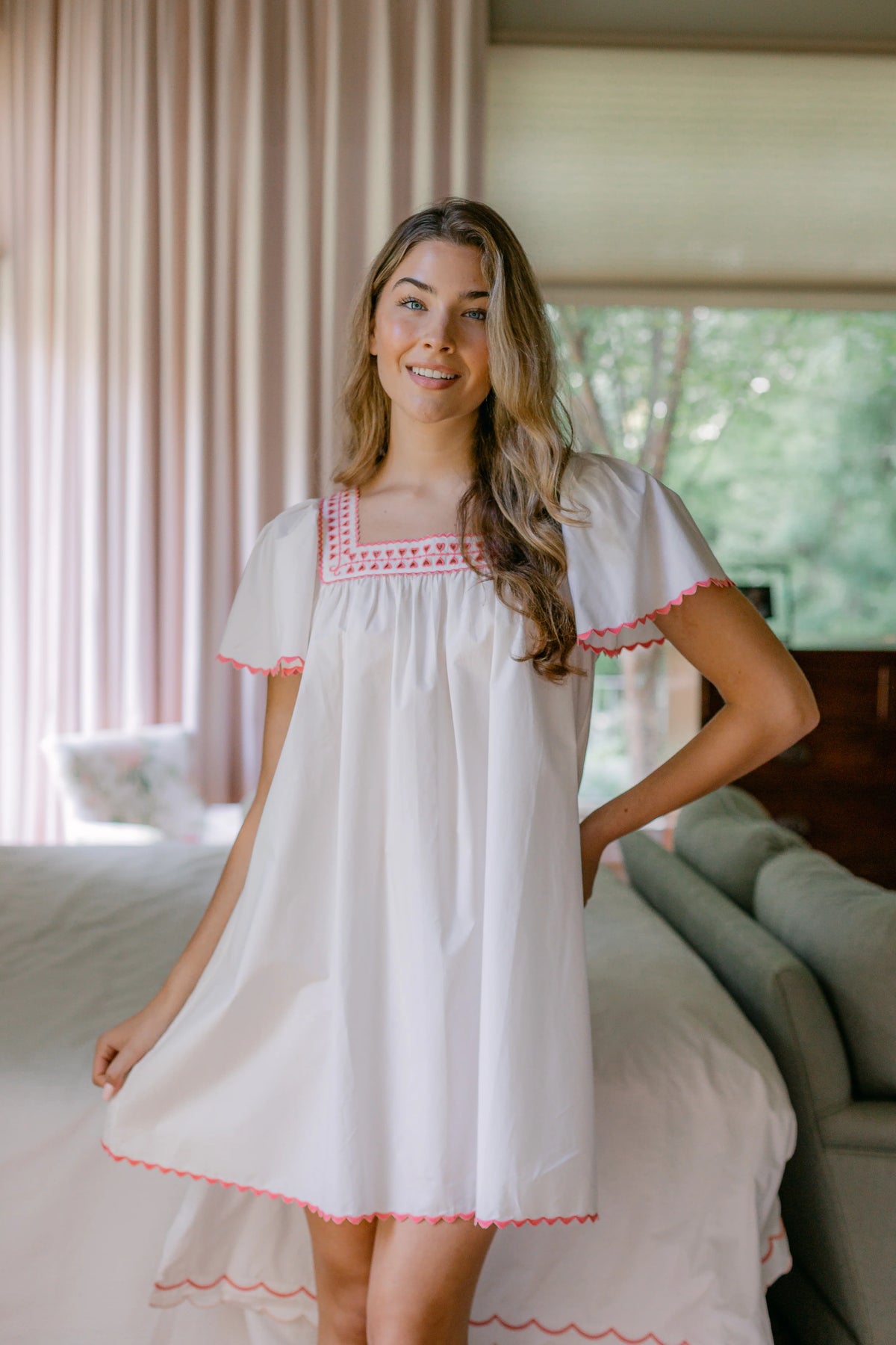 Rosie Heart Cotton Nightgown