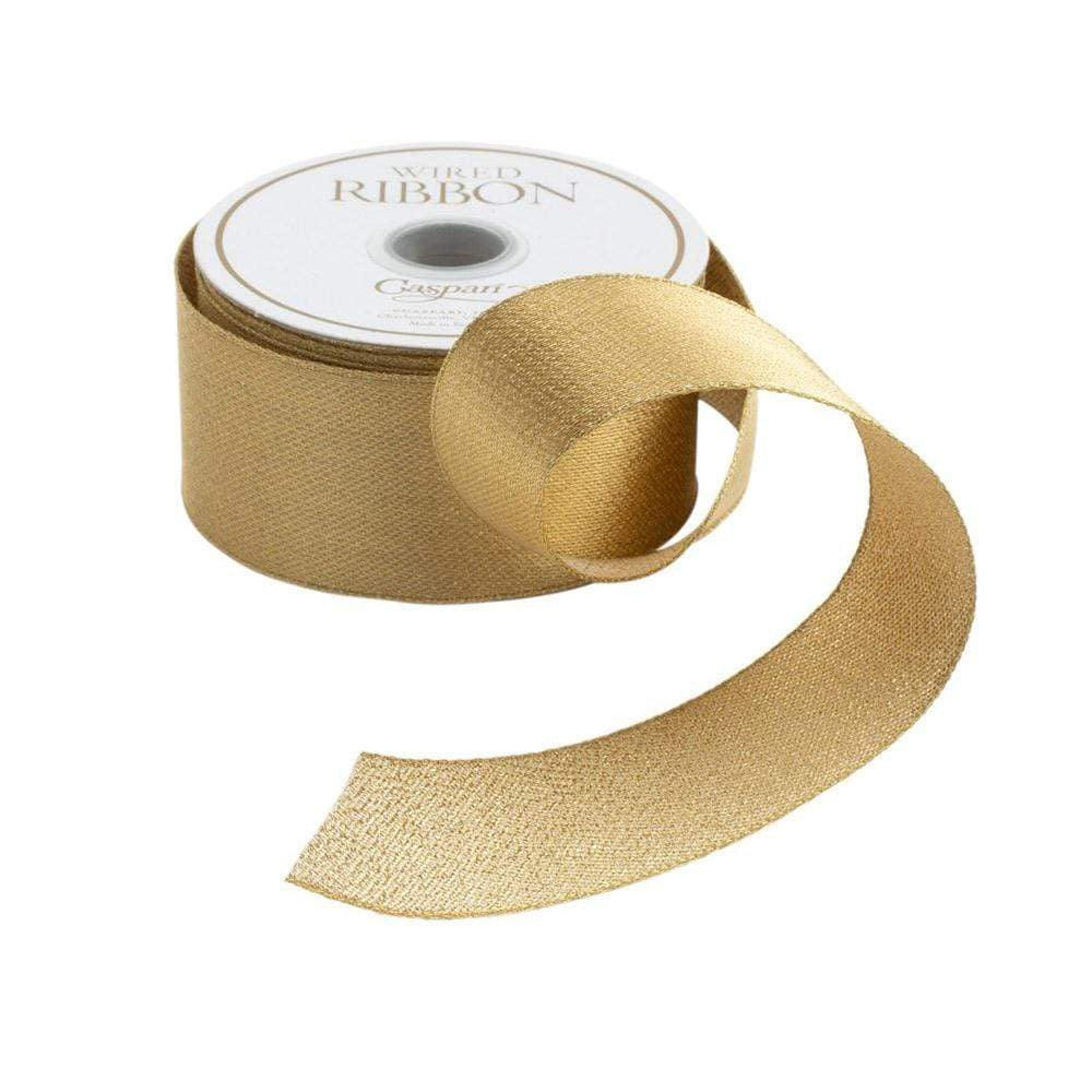 Metallic Gold/Gold Wired Ribbon