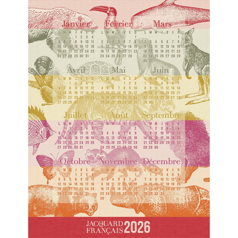 2026 Calendar Tea Towel
