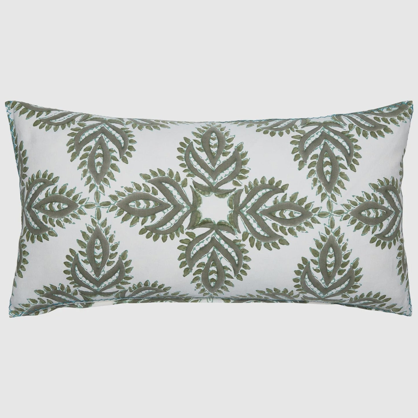 Verdin Dark Sage Bolster