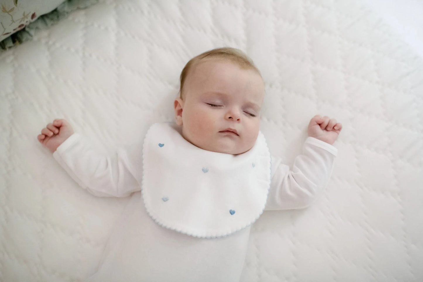 Josie Heart Bib/Burp Set