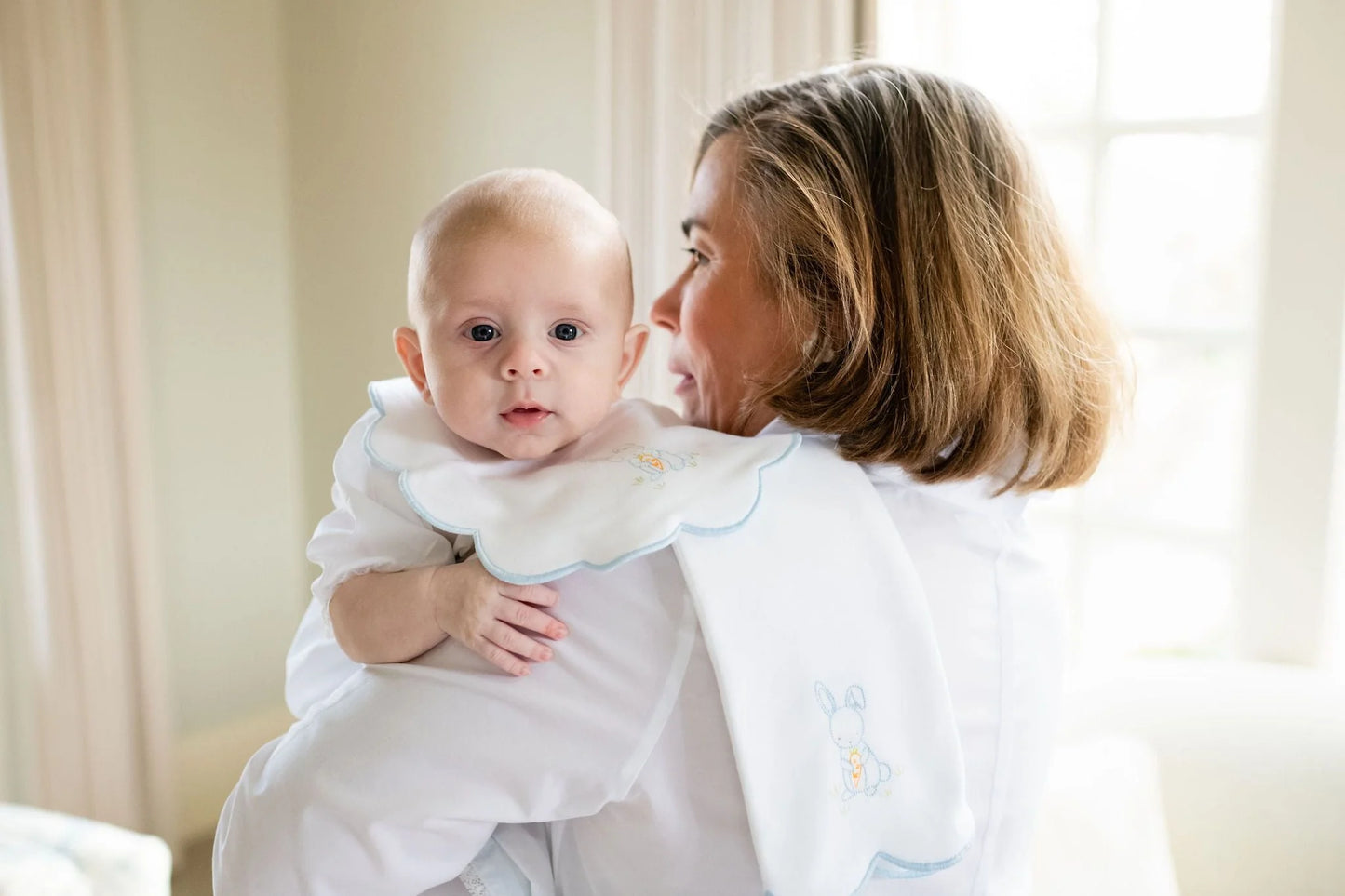 Bunny Bib & Burp Set