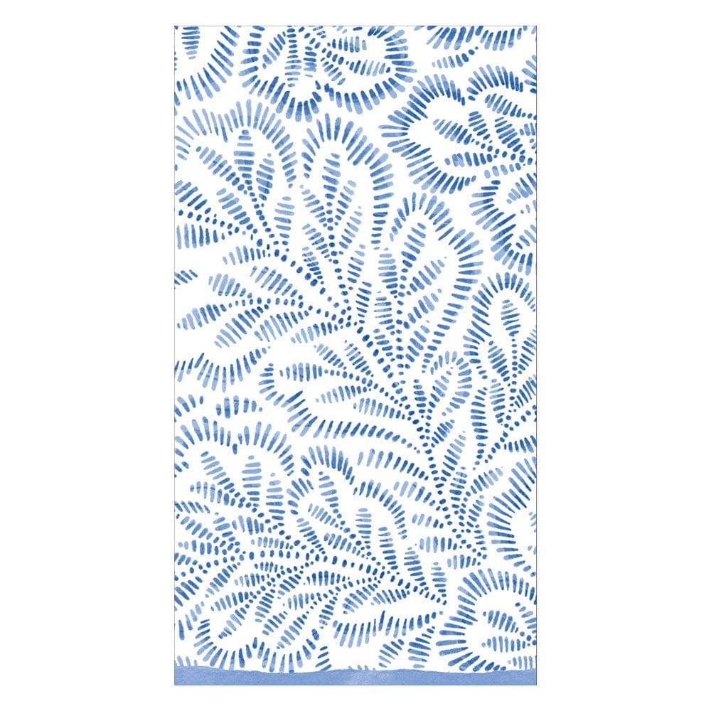 Block Print Leaves Guest Towels