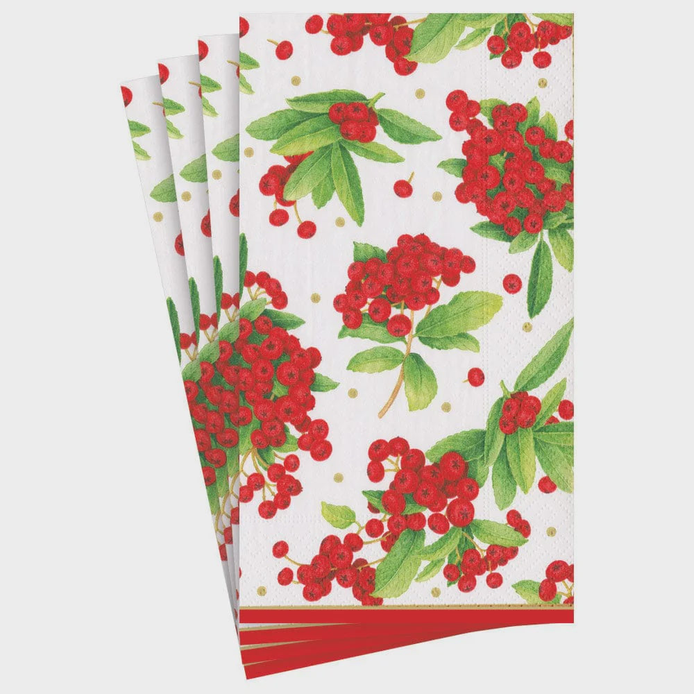 Christmas Berry Red Guest Towel