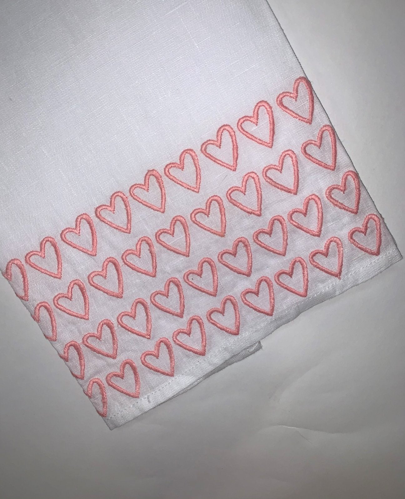 Half Hearted Tip Towel - Pink