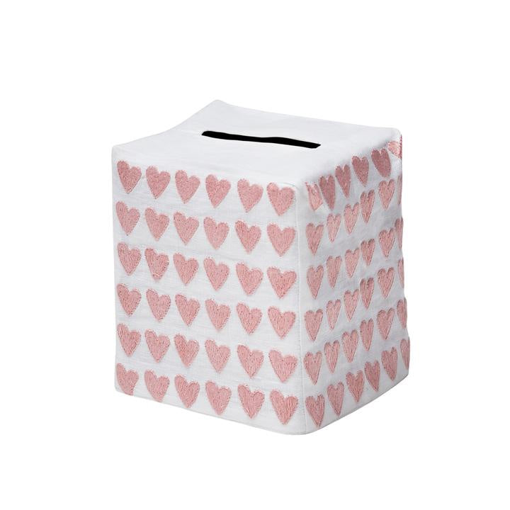 Full Hearted Tissue Box Cover - Pink