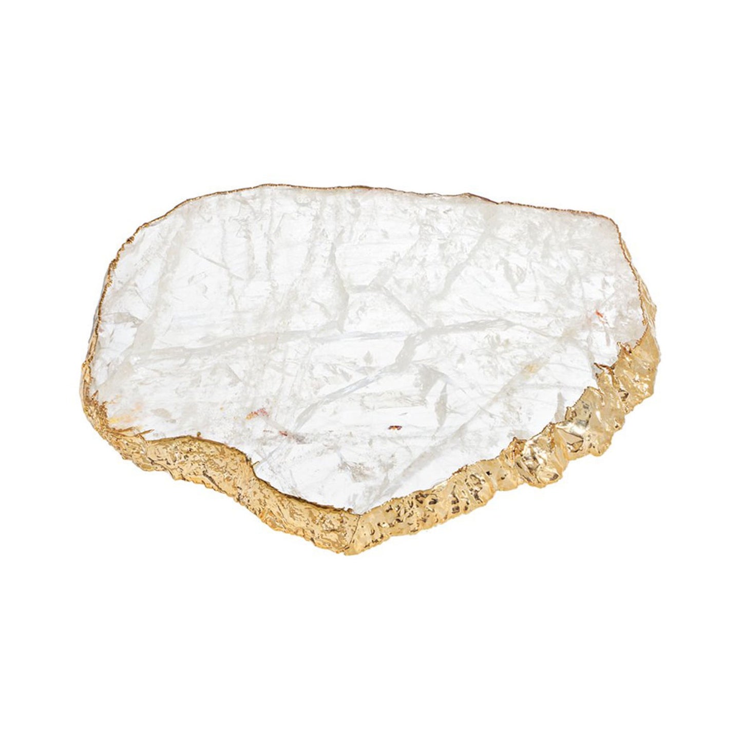 Kiva Platter Medium Crystal/Gold