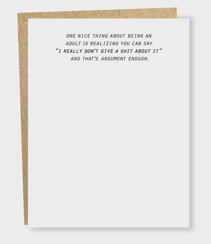 Argument Enough Card