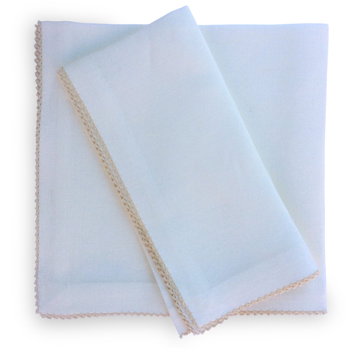 Linen Dinner Napkin with Picot Edge