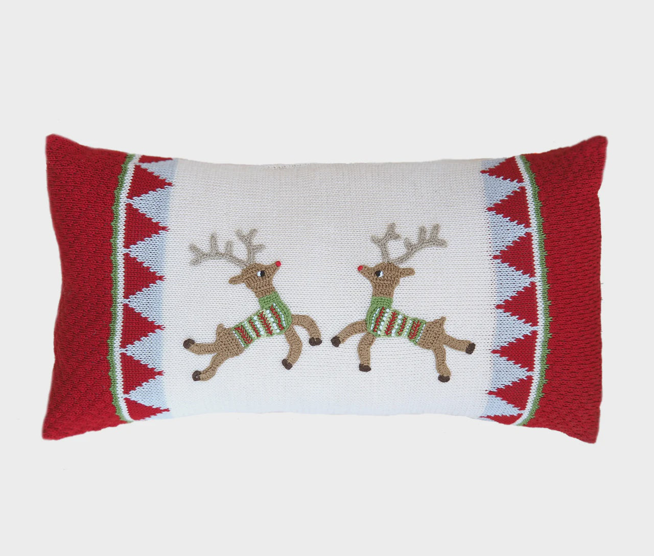 Reindeer Duo Lumbar Pillow