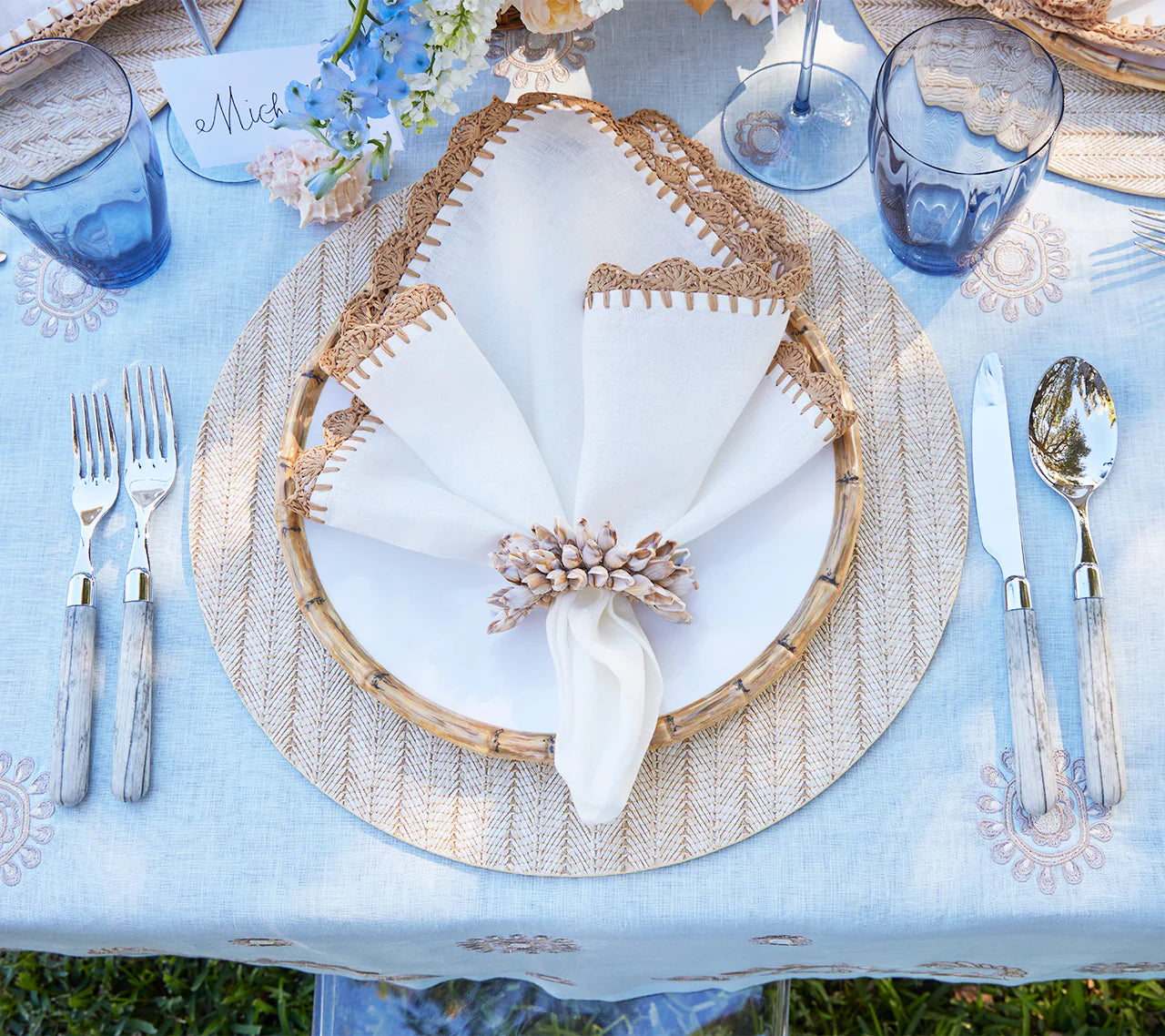 Shell Fringe Napkin Ring