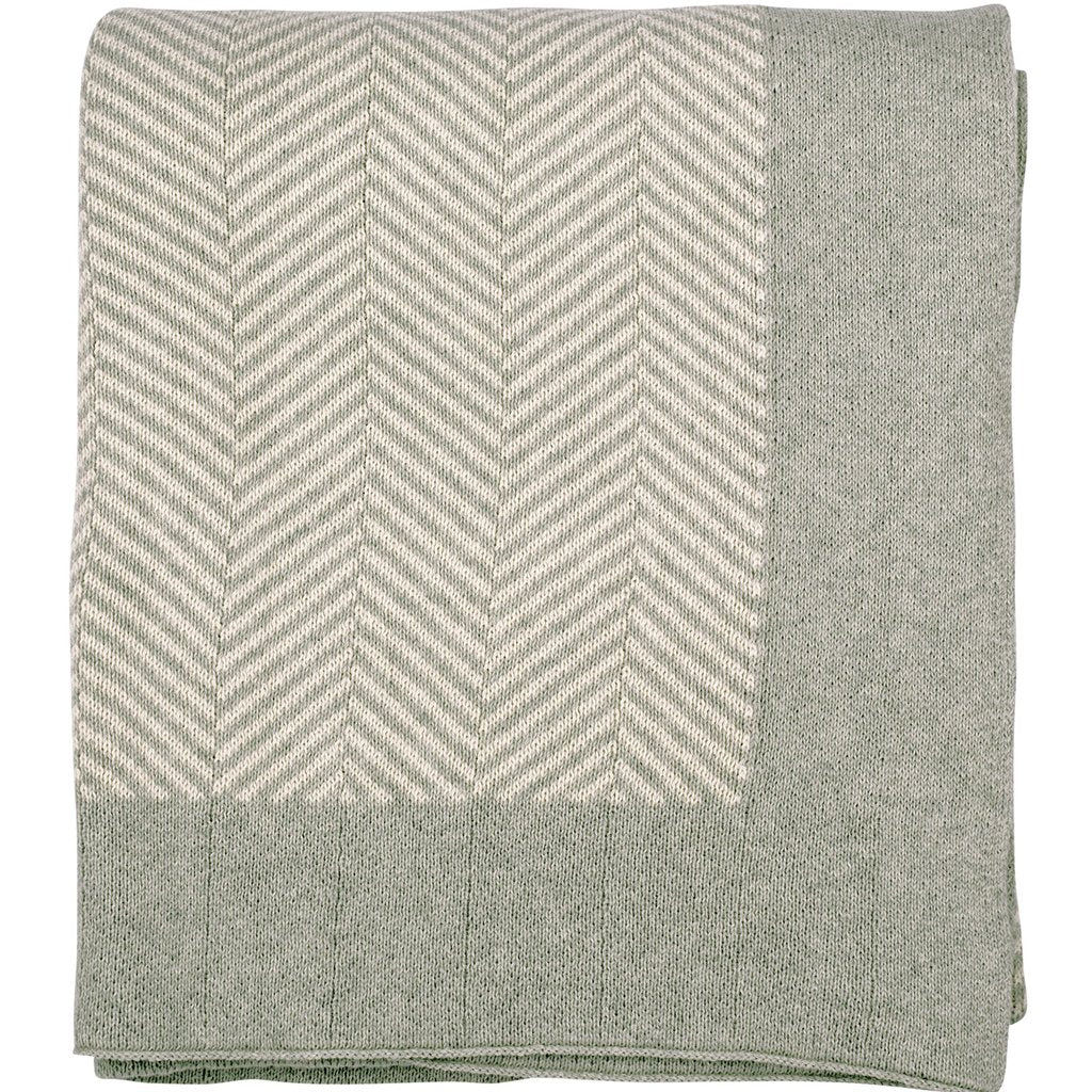 Herringbone Knitted Throw