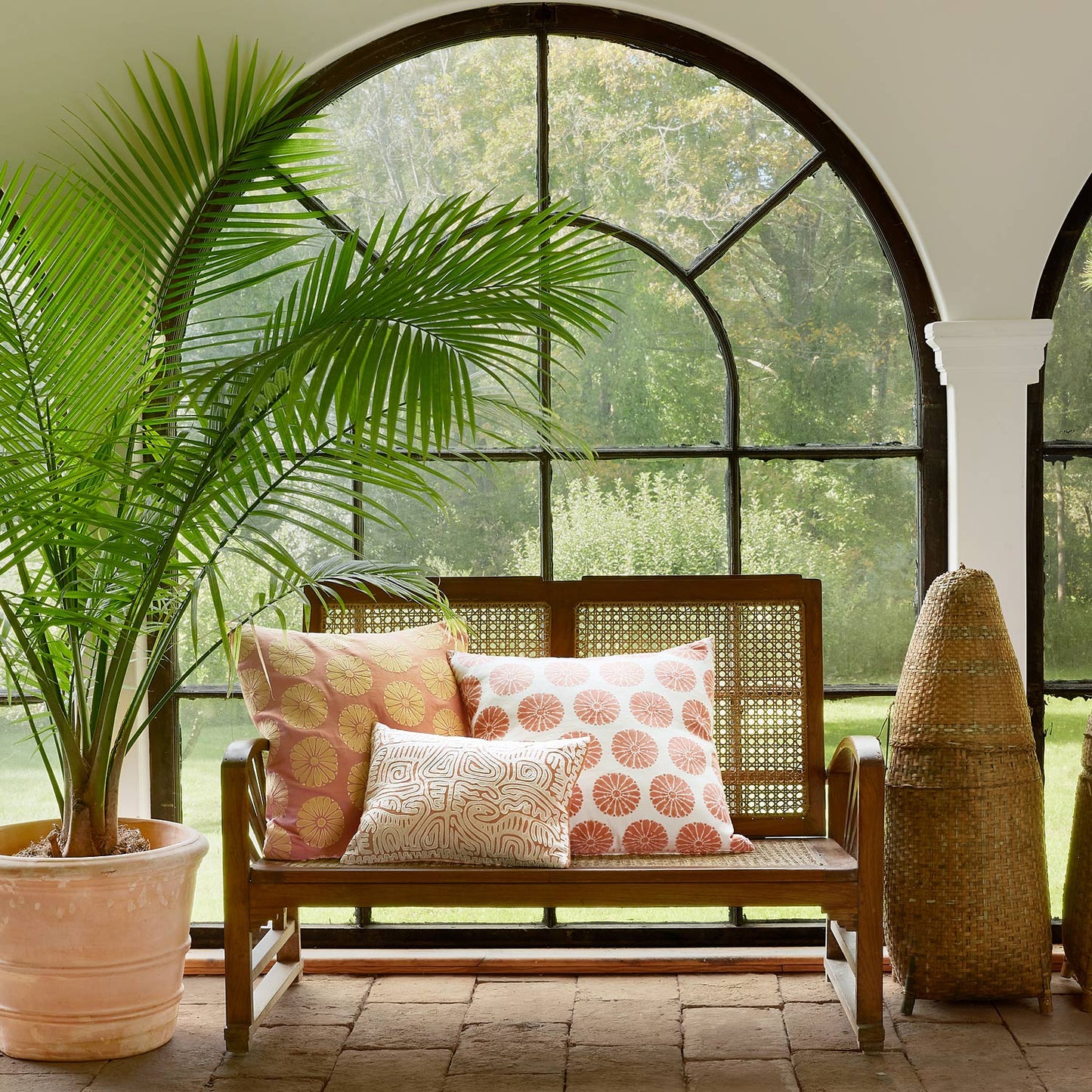 Aleesa Lotus Decorative Pillow with Insert