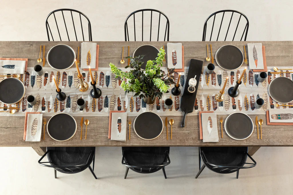 Kestrel Feather Dinner Napkin