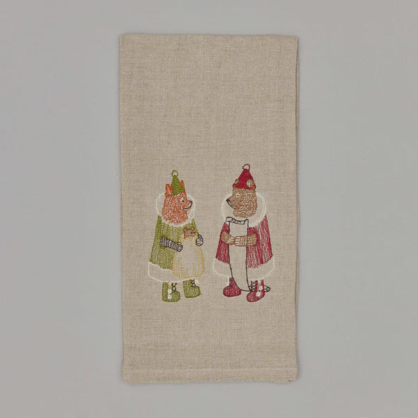 Santa's Nice List Tea Towel