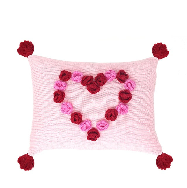 Flower Heart Pillow