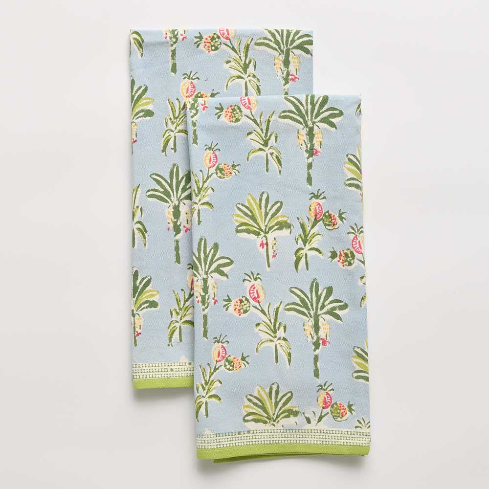 Palms & Pineapple Tea Towels