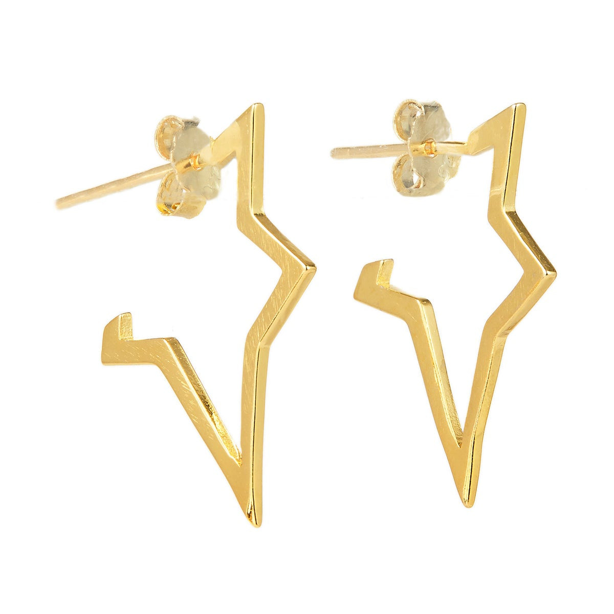 Star Shaped Stud Earrings