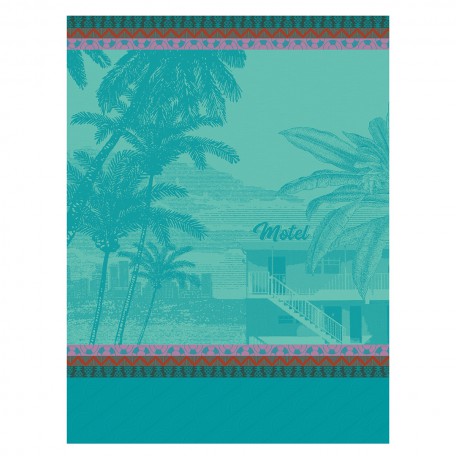 Voyage en Californie Blue Tea Towel