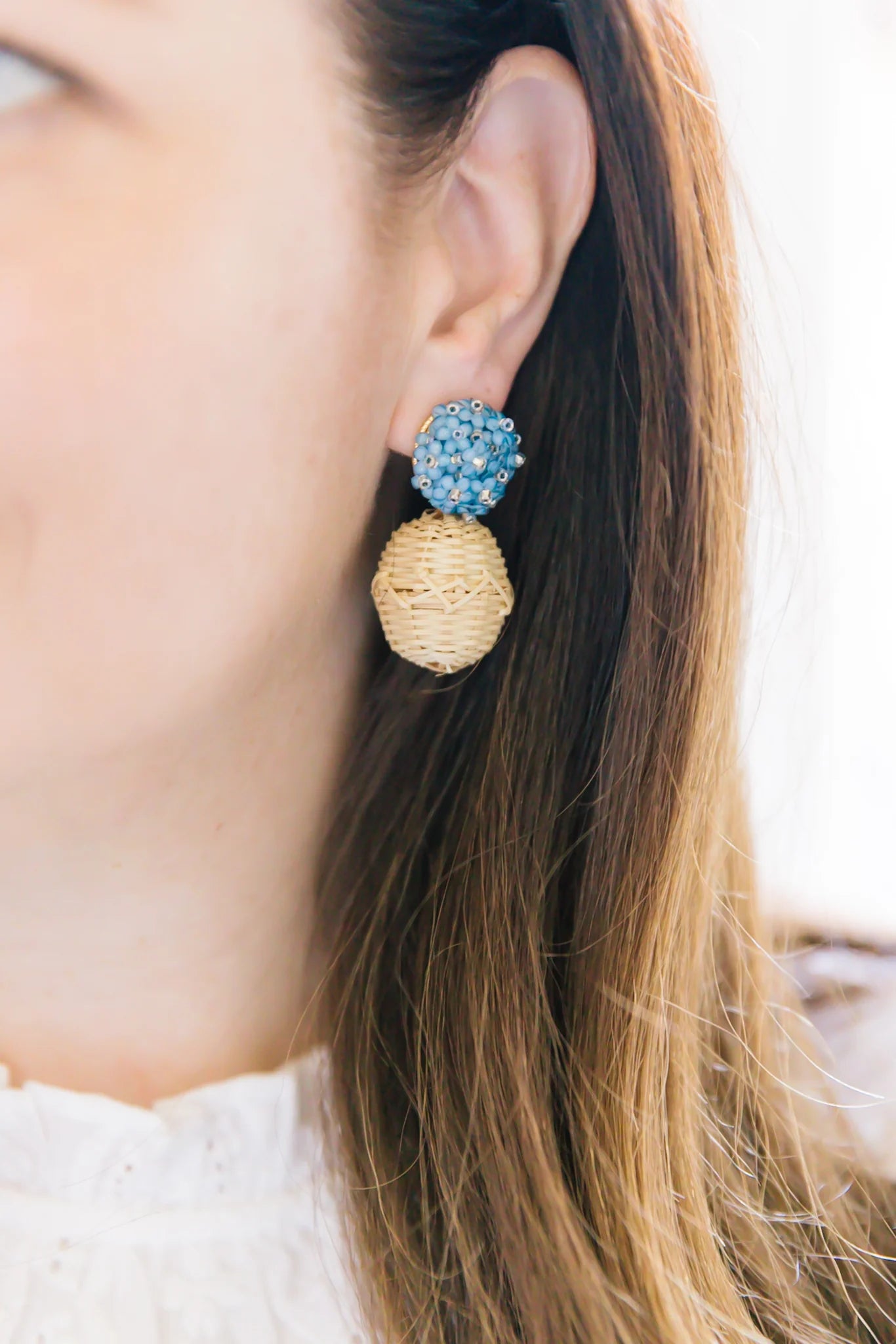 Liz Rattan Ball Earring