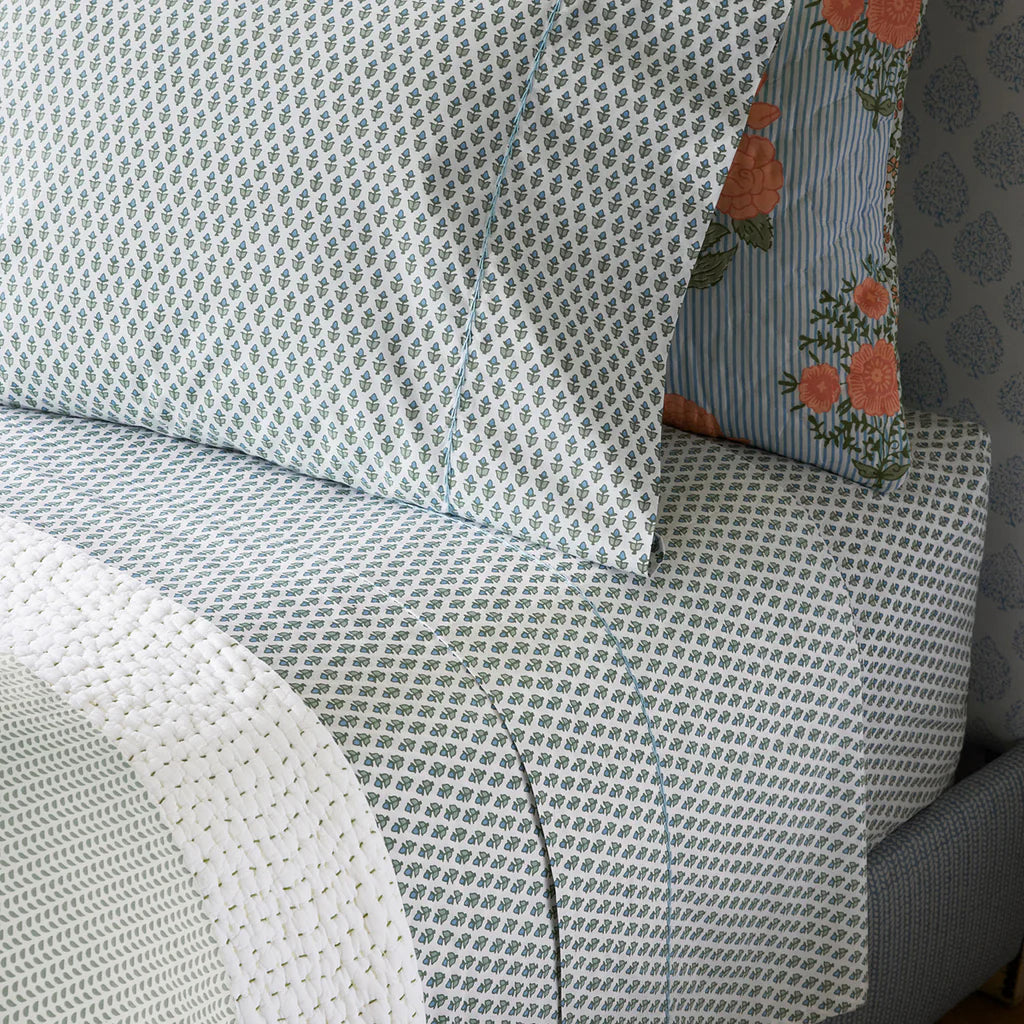 Cala Sage Fitted Sheet