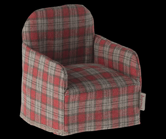 Mouse Chair- Red Checker