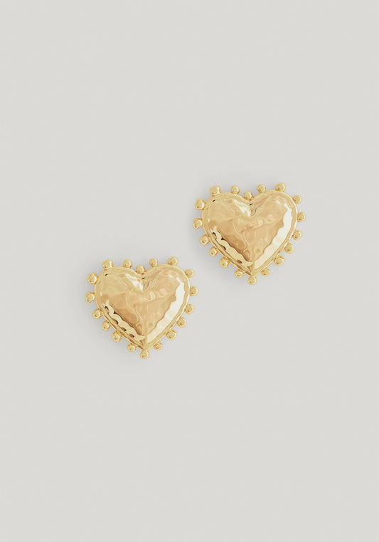 Heart Stud Earrings