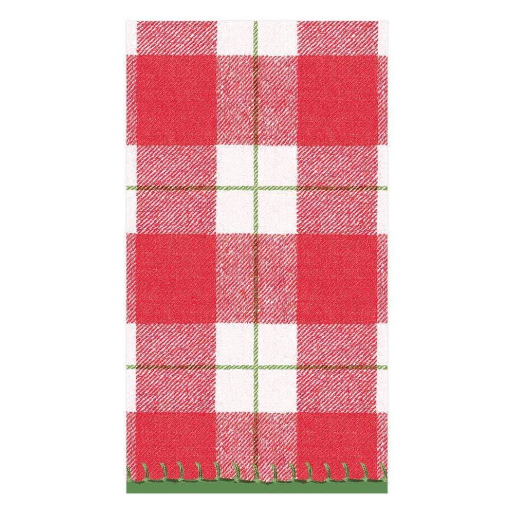 Plaid Check Guest Towel