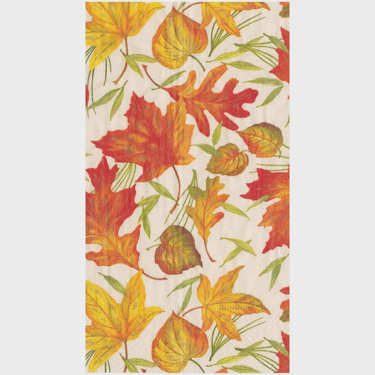 Woodland Leaves Ivory Guest Towel
