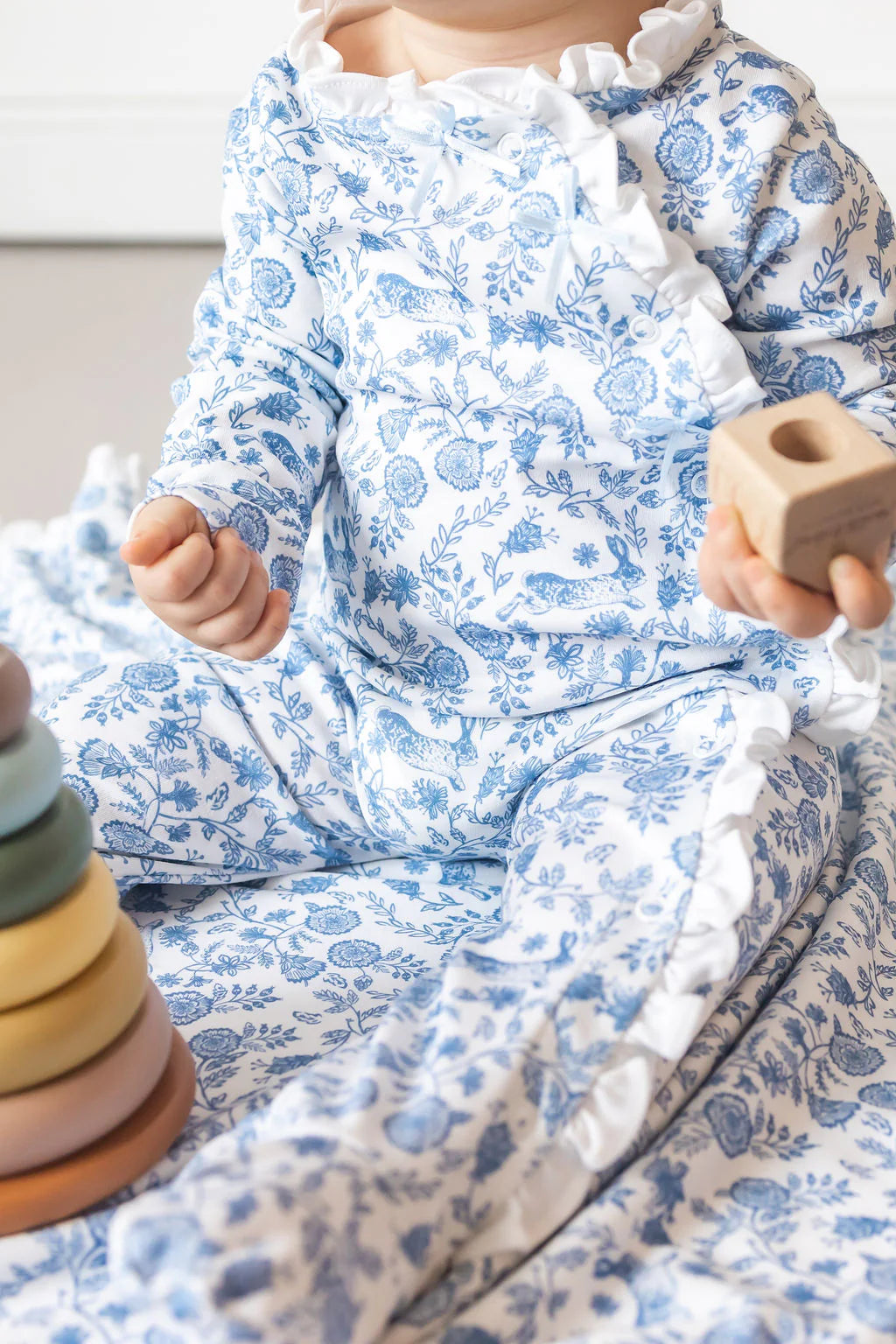 Floral Bunnies Onesie