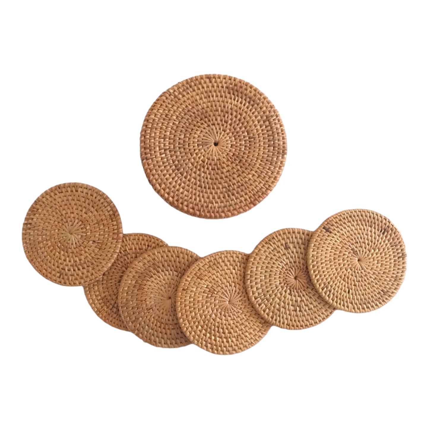 Rattan Coaster Set of 6