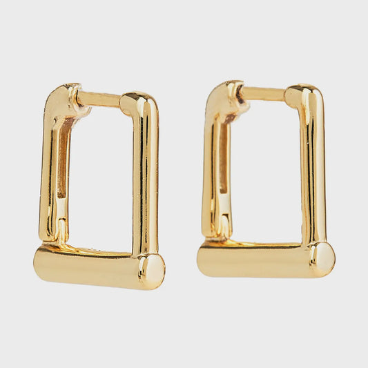 Square Huggie Hoops