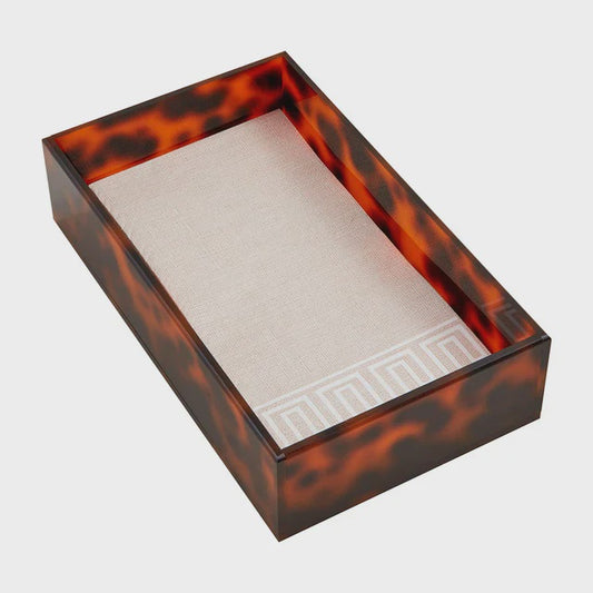 Lucite Tortoiseshell Guest Towel Holder