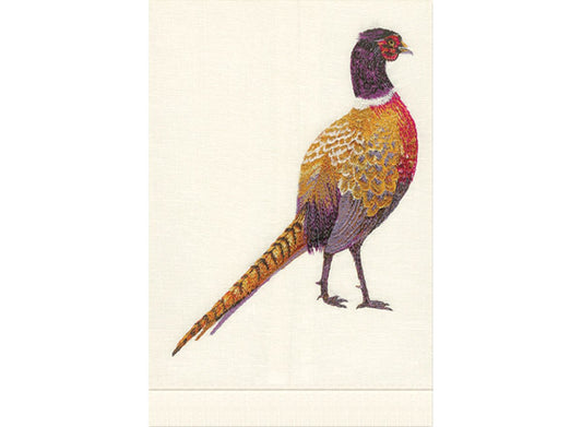 Pheasant Linen Guest Towel